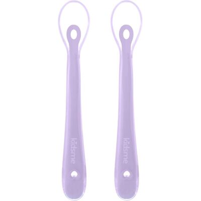 Kidsme, Kindergeschirr + Kinderbesteck, Silicone spoon - Lavendel 2-pack (KIDS140308LA) Kidsme, Kindergeschirr + Kinderbesteck, Silicone spoon - Lavendel 2-pack (KIDS140308LA)