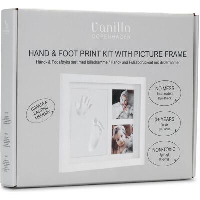 Copenhagen, Babyerinnerungen, Vanilla - Hand & Foot Print Frame - White - Medium (5001630501) Copenhagen, Babyerinnerungen, Vanilla - Hand & Foot Print Frame - White - Medium (5001630501)