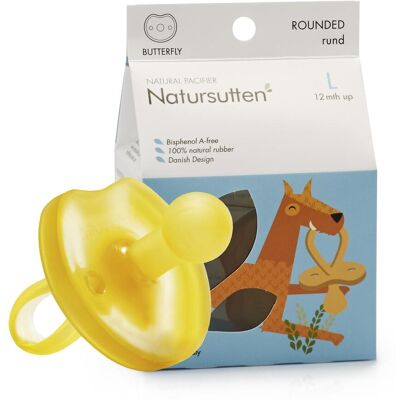 Natursutten, Nuggi, Bio Schnuller Butterfly Kirschform L 12+ Monate (1x) Natursutten, Nuggi, Bio Schnuller Butterfly Kirschform L 12+ Monate (1x)