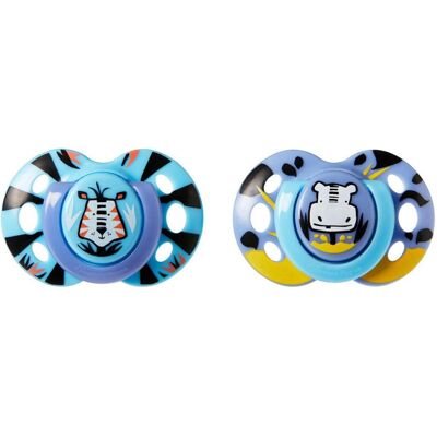 Tommee Tippee, Nuggi, Ultimate Fit DECO silikonový dudlík 6-18 m BOY 2ks - více barevných variant (2x, 6 - 18 Monate) Tommee Tippee, Nuggi, Ultimate Fit DECO silikonový dudlík 6-18 m BOY 2ks - více barevných variant (2x, 6 - 18 Monate)