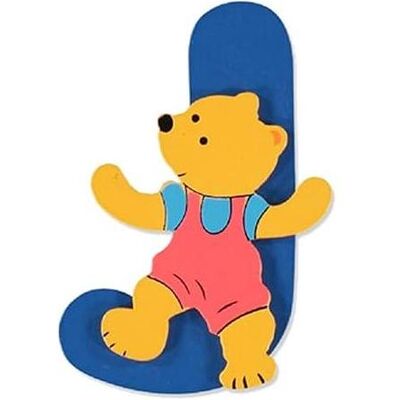 Bieco, Holzbuchstaben + Stoffbuchstaben, Buchstabe Bär J Bieco, Holzbuchstaben + Stoffbuchstaben, Buchstabe Bär J