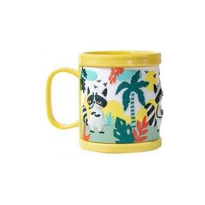 Be happy gifts, Kindergeschirr + Kinderbesteck, 3D-Kinderbecher - Waschbär Be happy gifts, Kindergeschirr + Kinderbesteck, 3D-Kinderbecher - Waschbär
