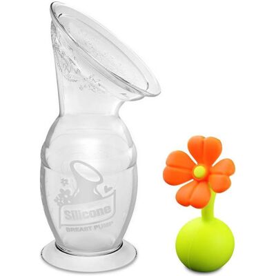 Haakaa, Milchpumpe, Milchpumpe mit Blumenverschluss (100ml) Haakaa, Milchpumpe, Milchpumpe mit Blumenverschluss (100ml)