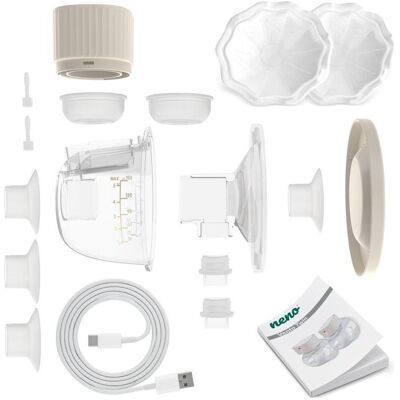 Neno, Milchpumpe, VENTO TWIN Dreiphasige kabellose Elektronische Milchpumpe Neno, Milchpumpe, VENTO TWIN Dreiphasige kabellose Elektronische Milchpumpe