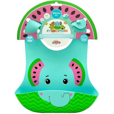 Magni, Lätzchen, Frootimals Babylatz Melany Melephant blau Silikon Magni, Lätzchen, Frootimals Babylatz Melany Melephant blau Silikon