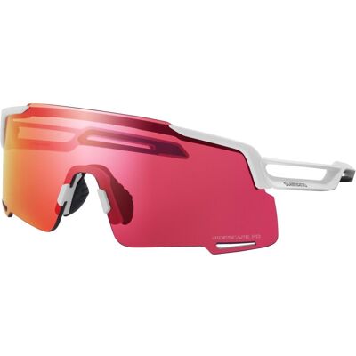 Shimano EQNX5 Mattweiß Ridescape RD Fahrradbrille - Brille Shimano EQNX5 Mattweiß Ridescape RD Fahrradbrille - Brille