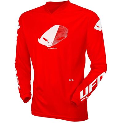 Ufo Plast, Jungen, Velotrikot, Kinderjersey Ufo Radial Red Gr. S (S), Rot, S Ufo Plast, Jungen, Velotrikot, Kinderjersey Ufo Radial Red Gr. S (S), Rot, S