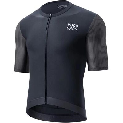 Rockbros, Unisex, Velotrikot, Koszulka rowerowa 15200025 z krótkim rękawem rozmiar XS - czarna (XS), Schwarz, XS Rockbros, Unisex, Velotrikot, Koszulka rowerowa 15200025 z krótkim rękawem rozmiar XS - czarna (XS), Schwarz, XS