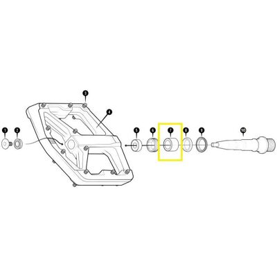 Crankbrothers, Schuhplatten, Pedal Bearing, inneres Lager, Stamp V2, Level 2+3, Igus, Schwarz Crankbrothers, Schuhplatten, Pedal Bearing, inneres Lager, Stamp V2, Level 2+3, Igus, Schwarz