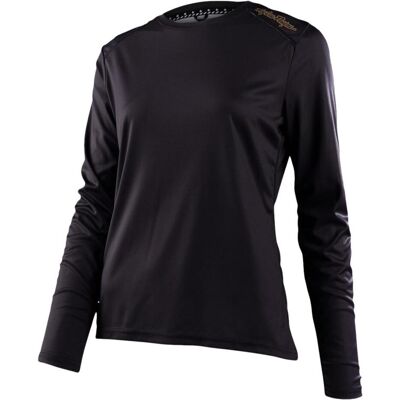 Troy Lee Designs Lilium Schwarzes Sport- Fahrradtrikot Troy Lee Designs Lilium Schwarzes Sport- Fahrradtrikot