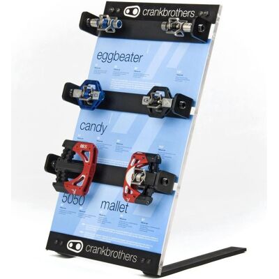 Crankbrothers, Schuhplatten, Pedal DISPLAY/THEKENAUFSTELLER für 6 Pedale (OHNE BESTÜCKUNG) SALE Crankbrothers, Schuhplatten, Pedal DISPLAY/THEKENAUFSTELLER für 6 Pedale (OHNE BESTÜCKUNG) SALE