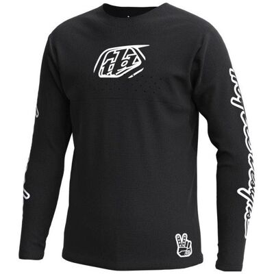 Troy Lee Designs, Jungen, Velotrikot, Sprint (L), Schwarz, L Troy Lee Designs, Jungen, Velotrikot, Sprint (L), Schwarz, L