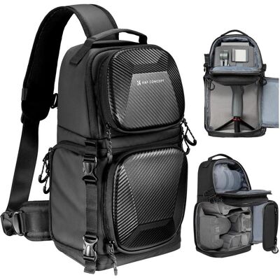 K&F Concept Urban Wander 02 (Fotorucksack, 10 l), Kameratasche, Schwarz K&F Concept Urban Wander 02 (Fotorucksack, 10 l), Kameratasche, Schwarz