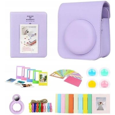 Loveinstant SET 8in1 Accessories for FujiFilm INSTAX Mini 12/Purple, Kameratasche, Violett Loveinstant SET 8in1 Accessories for FujiFilm INSTAX Mini 12/Purple, Kameratasche, Violett