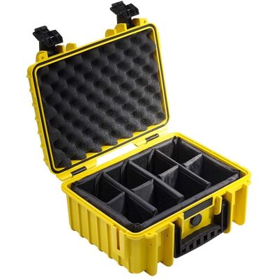 B&W International Outdoor Case Type 3000 mit Facheinteilung (Fotokoffer, 11.70 l), Kameratasche, Gelb B&W International Outdoor Case Type 3000 mit Facheinteilung (Fotokoffer, 11.70 l), Kameratasche, Gelb