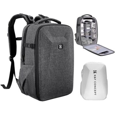 K&F Concept Backpack 22L Nature Wander 10 (Dark Grey) (Fotorucksack, 22 l), Kameratasche, Grau K&F Concept Backpack 22L Nature Wander 10 (Dark Grey) (Fotorucksack, 22 l), Kameratasche, Grau