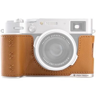 Pgytech Leather Camera Case (For FUJIFILM X100VI Clay Brown), Kameratasche, Braun Pgytech Leather Camera Case (For FUJIFILM X100VI Clay Brown), Kameratasche, Braun