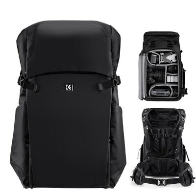 K&F Concept Outdoor Backpack 30L Star Wander 04 (Black) (Fotorucksack, 30 l), Kameratasche, Schwarz K&F Concept Outdoor Backpack 30L Star Wander 04 (Black) (Fotorucksack, 30 l), Kameratasche, Schwarz