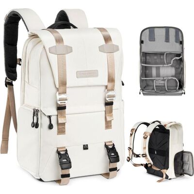 K&F Concept Backpack 20L Urban Wander 01 (Beige) (Fotorucksack, 20 l), Kameratasche, Weiss, Beige K&F Concept Backpack 20L Urban Wander 01 (Beige) (Fotorucksack, 20 l), Kameratasche, Weiss, Beige