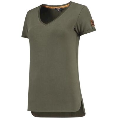 Tricorp, Arbeitsoberteil, 104006ArmyXS T-Shirt Premium V Hals Dames (XS) Tricorp, Arbeitsoberteil, 104006ArmyXS T-Shirt Premium V Hals Dames (XS)