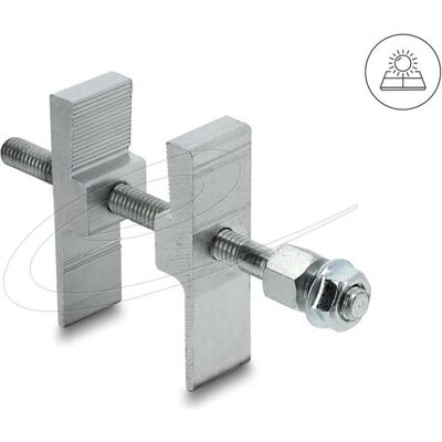 Delock, Zubehör Stromerzeuger, "Klammer für Tierabwehr Barriere / Taubenabwehr für Photovoltaik Solarmodule Aluminium" (Solaranlage Montagematerial) Delock, Zubehör Stromerzeuger, "Klammer für Tierabwehr Barriere / Taubenabwehr für Photovoltaik Solarmodule Aluminium" (Solaranlage Montagematerial)