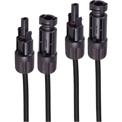 Shiverpeaks, Verlängerungskabel, PV4 Verlängerung, 4mm², 2er Set schwarz/schwarz, 10m (BS02-32075) (10 m) Shiverpeaks, Verlängerungskabel, PV4 Verlängerung, 4mm², 2er Set schwarz/schwarz, 10m (BS02-32075) (10 m)