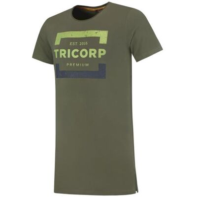 Tricorp, Arbeitsoberteil, 104001ArmyXS T-Shirt Premium Heren Lang (XS) Tricorp, Arbeitsoberteil, 104001ArmyXS T-Shirt Premium Heren Lang (XS)