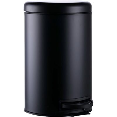 Relaxdays Mülleimer 12 Liter, Abfalleimer, Schwarz Relaxdays Mülleimer 12 Liter, Abfalleimer, Schwarz
