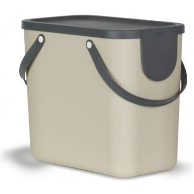 Rotho Kippbarer Abfallbehälter zur Trennung 25L beige (1024907422), Abfalleimer, Beige Rotho Kippbarer Abfallbehälter zur Trennung 25L beige (1024907422), Abfalleimer, Beige