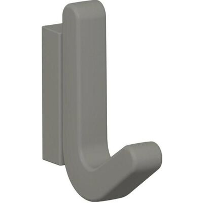 Hewi, Kleiderhaken + Wandgarderobe, Einzelhaken Serie 477 matt, elastisch Kunststoff (TPU) 95 felsgrau Höhe 68 mm Hewi, Kleiderhaken + Wandgarderobe, Einzelhaken Serie 477 matt, elastisch Kunststoff (TPU) 95 felsgrau Höhe 68 mm