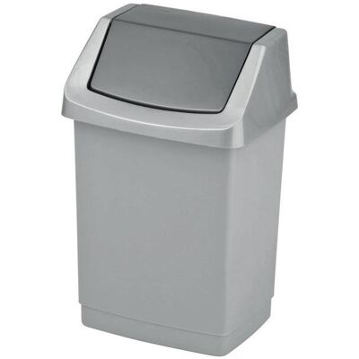 Curver Trash Bin Click-It, Abfalleimer, Silber, Grau Curver Trash Bin Click-It, Abfalleimer, Silber, Grau