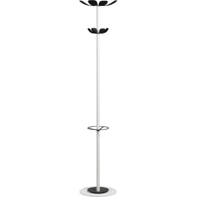 PAPERFLOW Weißer Kleiderständer - 8 Haken - 35x175cm - Kleiderständer PAPERFLOW Weißer Kleiderständer - 8 Haken - 35x175cm - Kleiderständer