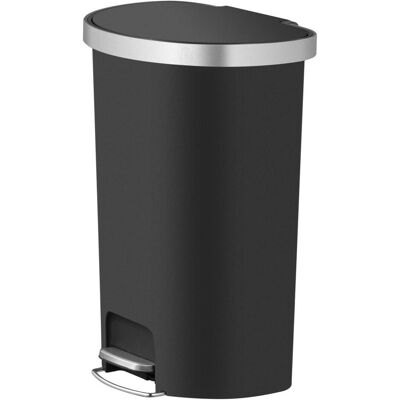 EKO Treteimer Hana, halbrund, Abfalleimer, Schwarz EKO Treteimer Hana, halbrund, Abfalleimer, Schwarz