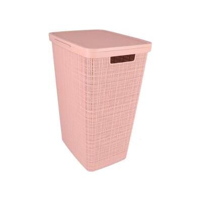 Curver, Wäschekorb, Jute Wäschekorb mit Deckel 58L Rose Dawn (58 l) Curver, Wäschekorb, Jute Wäschekorb mit Deckel 58L Rose Dawn (58 l)