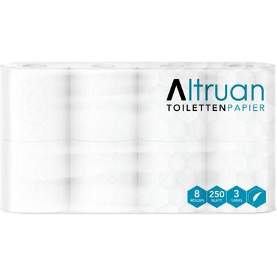 Meditrade, Toilettenpapier, Toilettenpapier 3-lagig 8 Rollen (8 Stk.) Meditrade, Toilettenpapier, Toilettenpapier 3-lagig 8 Rollen (8 Stk.)