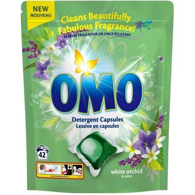 OMO Capsules White Orchid Laundry 42 Pcs, Waschmittel + Textilpflege OMO Capsules White Orchid Laundry 42 Pcs, Waschmittel + Textilpflege