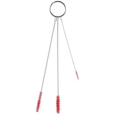 Vikan Pipe cleaning set,, 15cm, red, PE/stainless steel, soft, Reinigungsutensil, Rot Vikan Pipe cleaning set,, 15cm, red, PE/stainless steel, soft, Reinigungsutensil, Rot