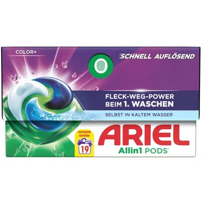Ariel All-in-1 Pods Color Waschmittelpods 19 WL, Waschmittel + Textilpflege Ariel All-in-1 Pods Color Waschmittelpods 19 WL, Waschmittel + Textilpflege