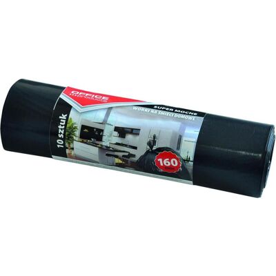 Office Products Müllbeutel, super strong (ldpe), 160l, 10 stück, schwarz, Abfallsack, Schwarz Office Products Müllbeutel, super strong (ldpe), 160l, 10 stück, schwarz, Abfallsack, Schwarz