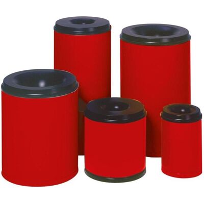 VAR Papierkorb 30 l rot selbstlöschend, Abfalleimer, Rot VAR Papierkorb 30 l rot selbstlöschend, Abfalleimer, Rot