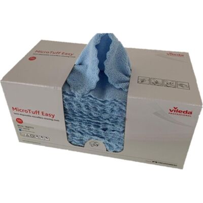 Vileda Microfasertuch MicroTuff Easy 30x30cm blau VE=50 Stück, Reinigungsutensil, Blau Vileda Microfasertuch MicroTuff Easy 30x30cm blau VE=50 Stück, Reinigungsutensil, Blau