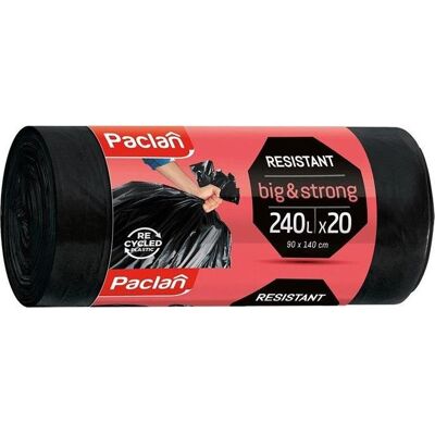 Paclan BIN BAGS 240L 20PCS 134762 (6), Abfallsack, Schwarz Paclan BIN BAGS 240L 20PCS 134762 (6), Abfallsack, Schwarz