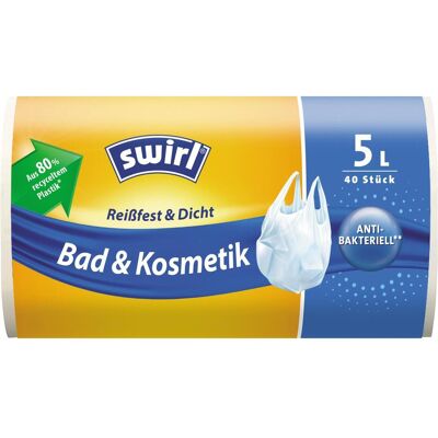 Melitta Swirl Tragegriff Müllbeutel 5L Bad & Kosmetik 14PK x 40St, Abfallsack, Transparent Melitta Swirl Tragegriff Müllbeutel 5L Bad & Kosmetik 14PK x 40St, Abfallsack, Transparent