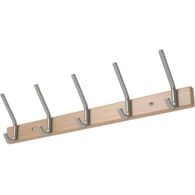 HP Autozubehör, Kleiderhaken + Wandgarderobe, Wandgarderobe Holzprofil Buche 7 Hut-/7 Mantelhaken Länge 1000 mm Hakenabstand 150 mm Haken Alu HP Autozubehör, Kleiderhaken + Wandgarderobe, Wandgarderobe Holzprofil Buche 7 Hut-/7 Mantelhaken Länge 1000 mm Hakenabstand 150 mm Haken Alu
