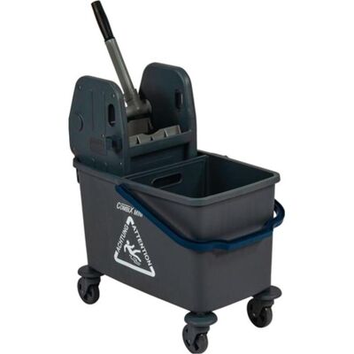 Sprintus Einfachfahreimer CombiX mini, Volumen 20 l, gummierte Lenkrollen, Reinigungsutensil, Grau Sprintus Einfachfahreimer CombiX mini, Volumen 20 l, gummierte Lenkrollen, Reinigungsutensil, Grau