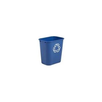 Rubbermaid Papierkorb, 26,6 Liter, rechteckig, PE, blau, Abfalleimer, Blau Rubbermaid Papierkorb, 26,6 Liter, rechteckig, PE, blau, Abfalleimer, Blau
