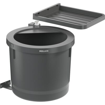 Müllex Abfall-Schwenksystem D-LINE D50, Abfalleimer, Grau Müllex Abfall-Schwenksystem D-LINE D50, Abfalleimer, Grau