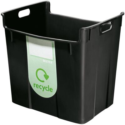 Leitz Wertstoffsammelbehälter 40 Liter schwarz, Abfalleimer, Schwarz Leitz Wertstoffsammelbehälter 40 Liter schwarz, Abfalleimer, Schwarz