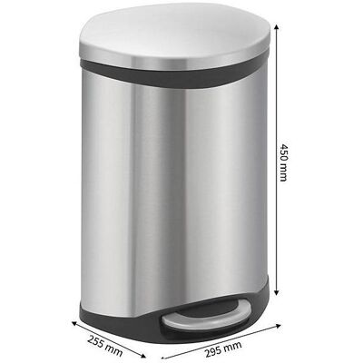 kaiserkraft Design-Abfallsammler, Abfalleimer, Silber kaiserkraft Design-Abfallsammler, Abfalleimer, Silber