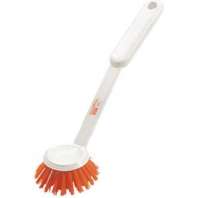 Haug Anti Bac Spülbürste Rund Pbt Orange ø 0,50mm Hart, Reinigungsutensil, Orange, Weiss Haug Anti Bac Spülbürste Rund Pbt Orange ø 0,50mm Hart, Reinigungsutensil, Orange, Weiss